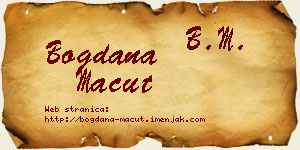 Bogdana Macut vizit kartica